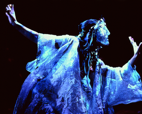 Alyssa Bresnahan as Thetis in the 2000 Denver Center Theatre Company production of Tantalus. Photo by p. switzer