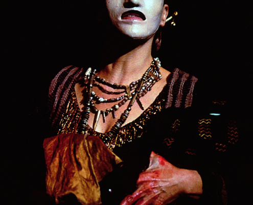 Annalee Jefferies as Clytemnestra in the 2000 Denver Center Theatre Company production of Tantalus. Photo by p. switzer