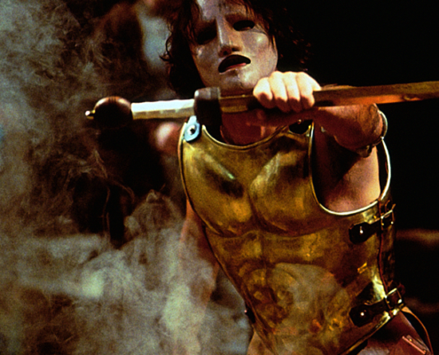 Robert Petkoff as Achilles in the 2000 Denver Center Theatre Company production of Tantalus. Photo by p. switzer