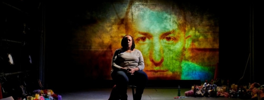 Dael Orlandersmith in the Rattlestick Playwrights Theater production of Until the Flood. Photo by Robert Altman.