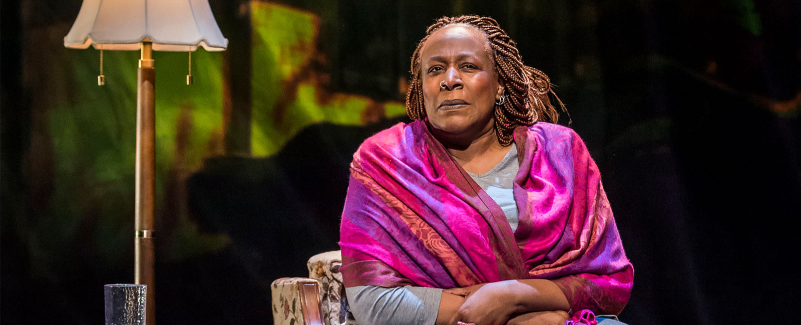 Dael Orlandersmith in the Rattlestick Playwrights Theater production of Until the Flood. Photo by Robert Altman.