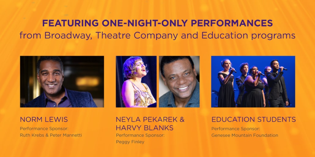 Norm Lewis, Neyla Pakarek, Harvy Blanks and Education Students will provide entertainment for SNA 2021