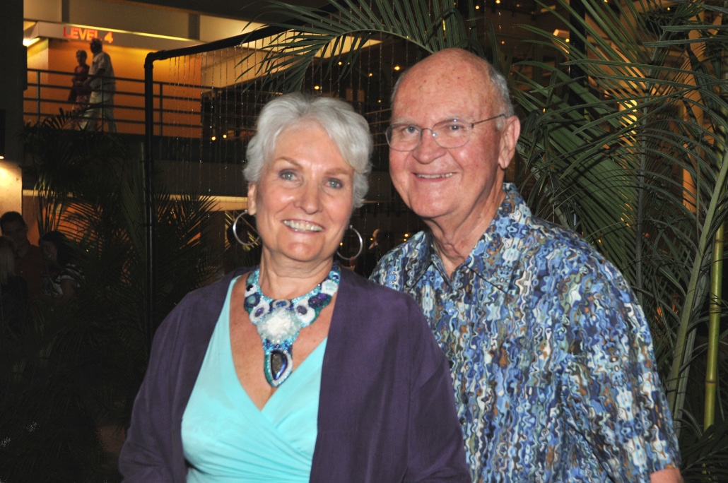 Rosalind and Lester Ward Smiling at South Pacific