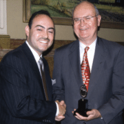 State Representative Nolbert Chavez & Lester Ward with 1998 Tony Award