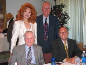 Don Seawell, Judi Wolf, Lester Ward and Randy Weeks at a Board Meeting.