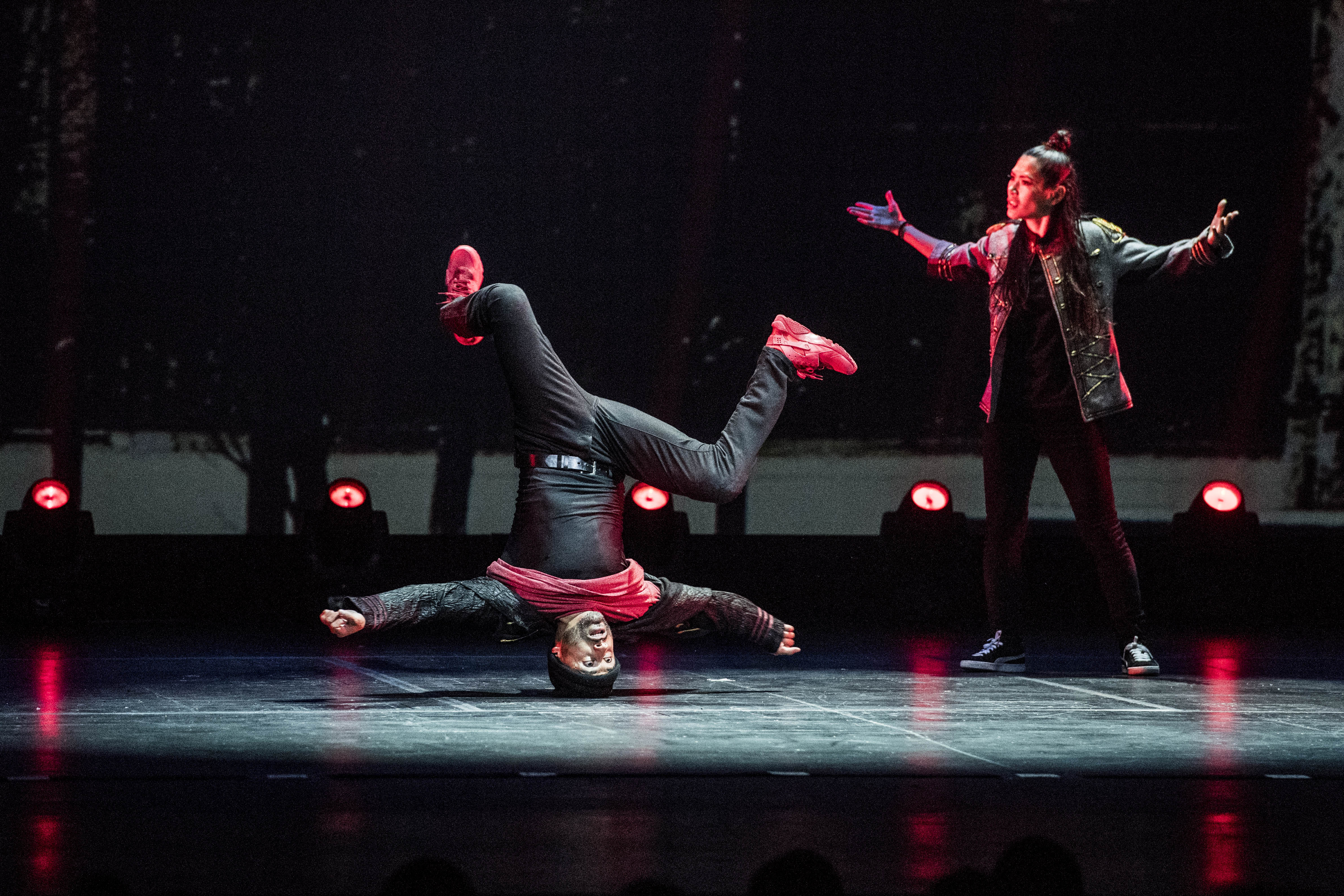 Photo of dancers performing in The Hip Hop Nutcracker