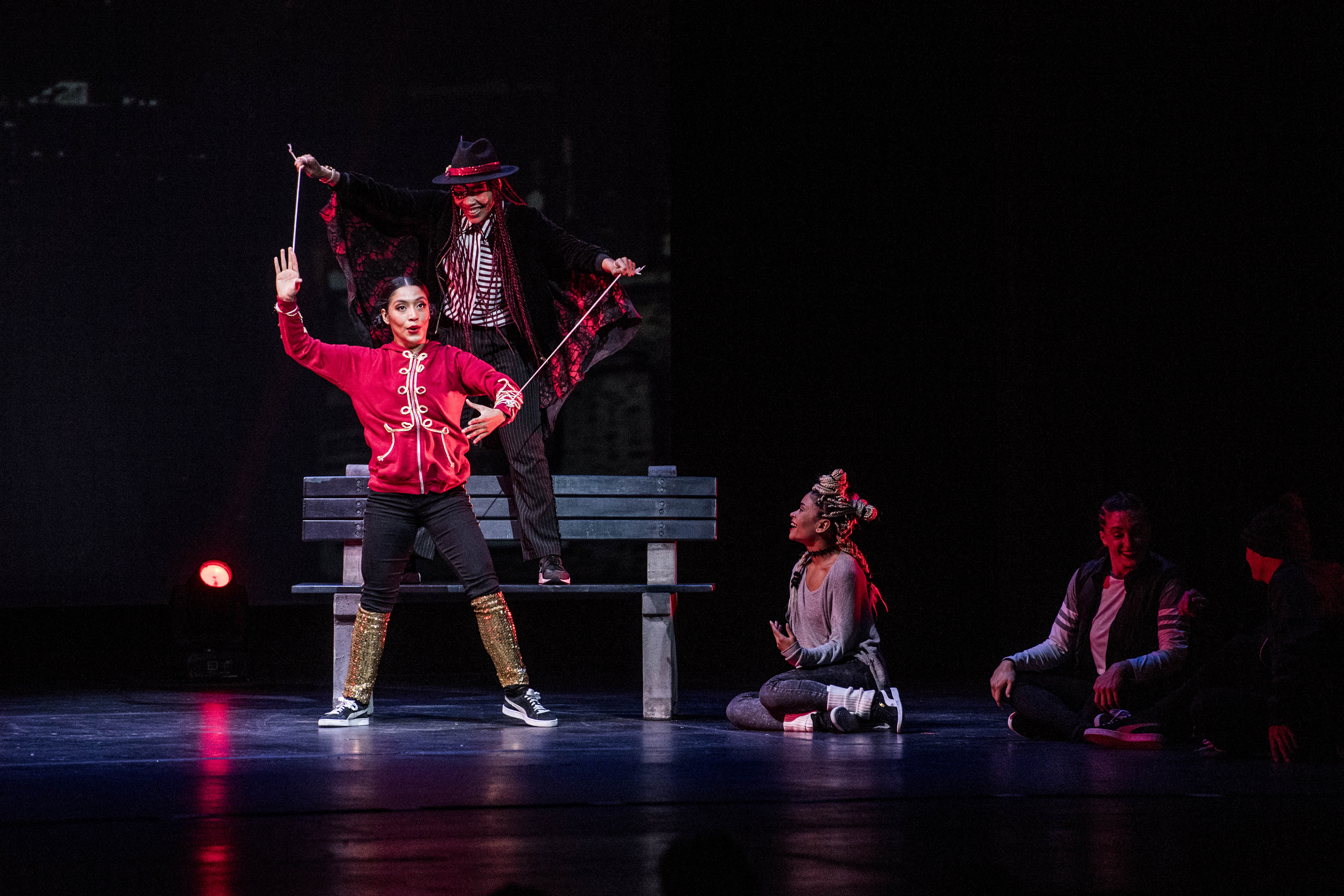 Photo of dancers performing in The Hip Hop Nutcracker