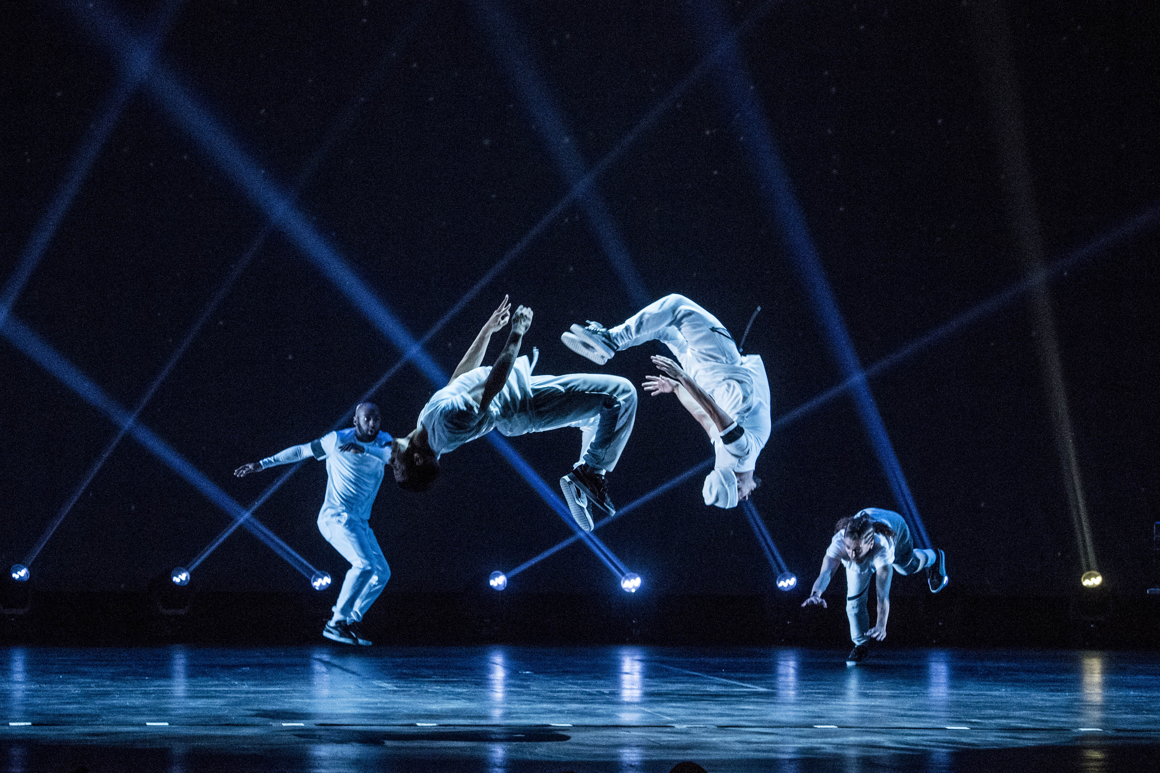 Photo of dancers performing in The Hip Hop Nutcracker