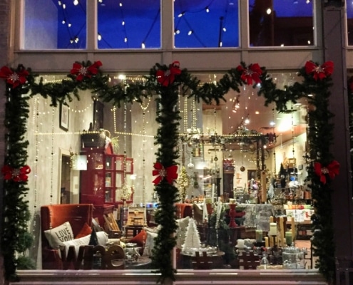 European Christmas Window