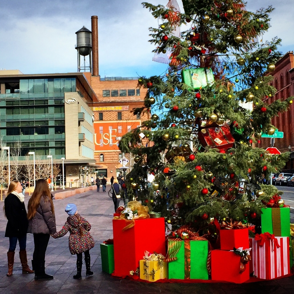 European Christmas Tree with Presents