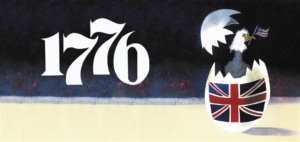 Show tile for 1776 featuring a Union Jack on an eagle egg