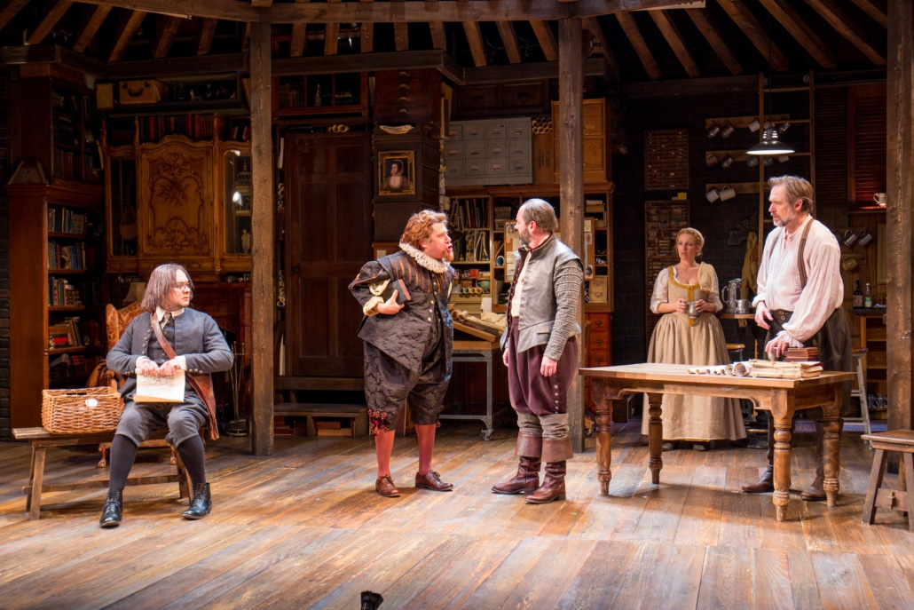 The cast of Book of Will stands onstage