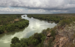 The Rio Grande runs through the Texas borderlands