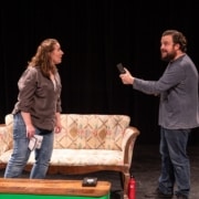 Two actors argue on set in a DCPA class