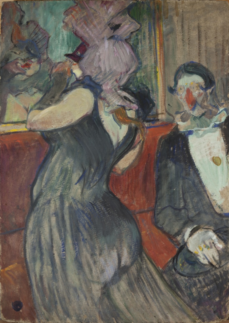 A painting by Toulouse-Lautrec