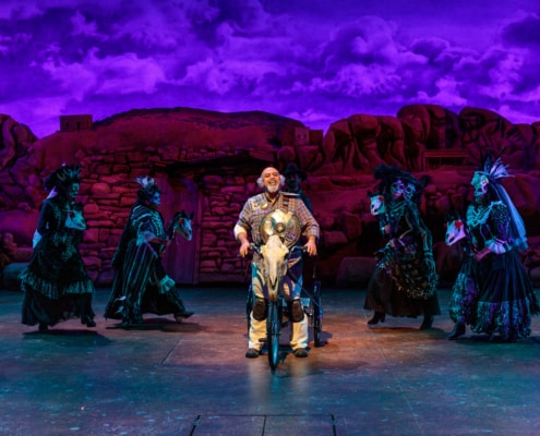 Herbert Siguenza and the cast of Quixote Nuevo