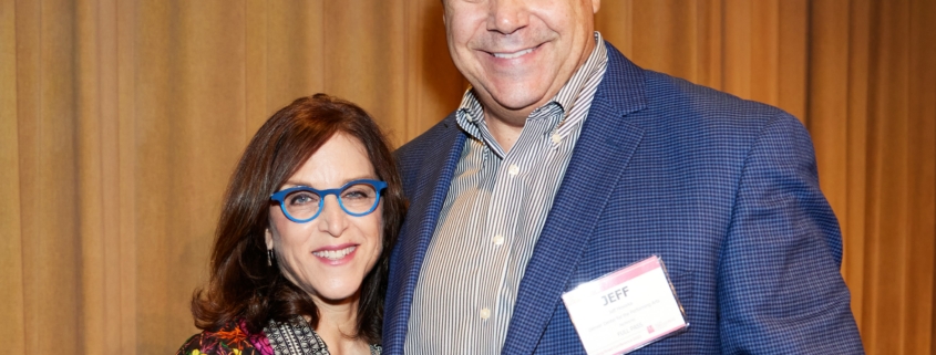 Laura Matalon and Jeff Hovorka pose for a photo