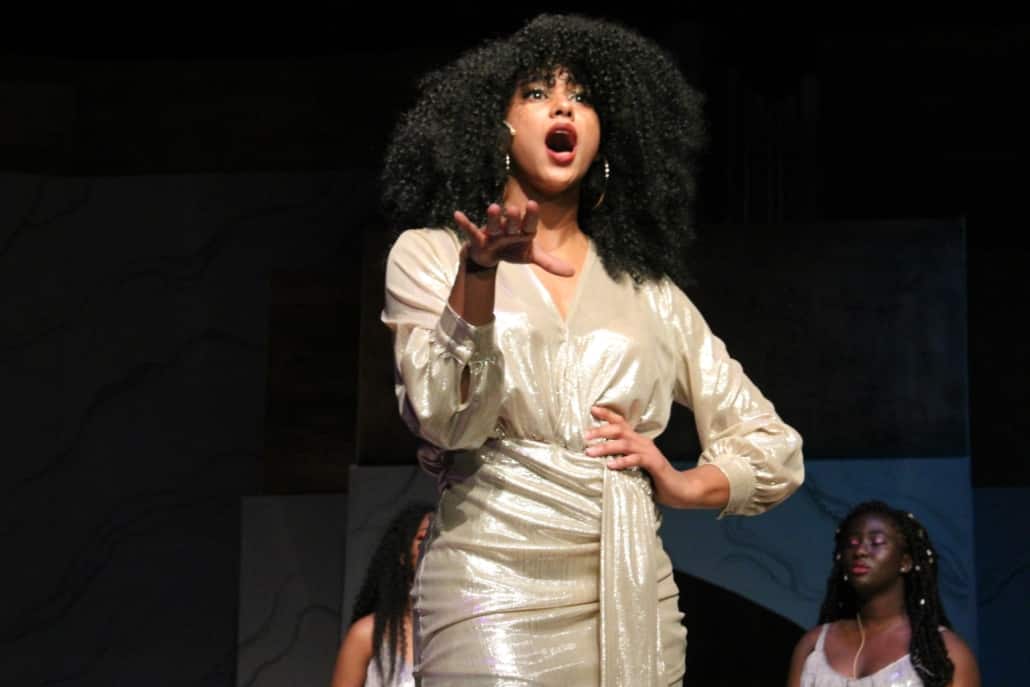 Madison Manning onstage in Sister Act