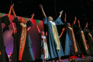 The cast of Sister Act performs at the Bobby G Awards