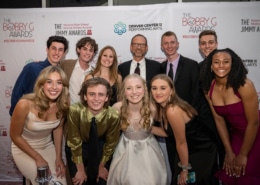 The Lead Actor and Actress nominees pose for a photo with John Ekeberg