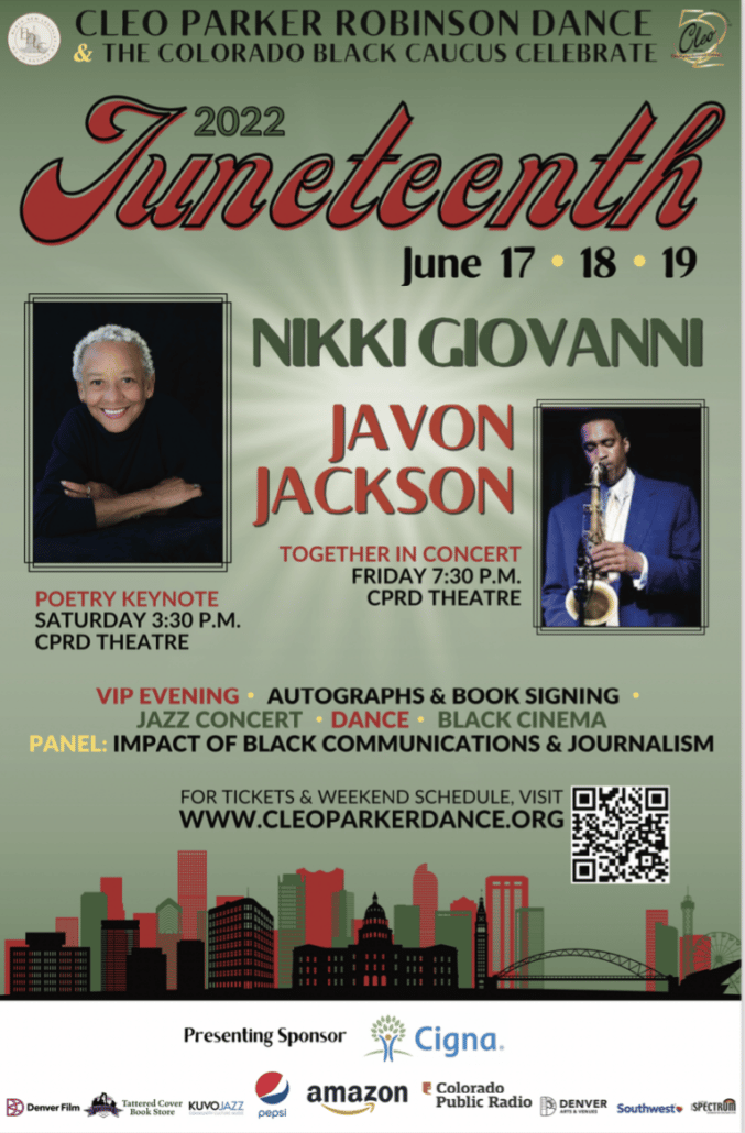 Poster for the CPRD Juneteenth event