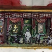 A colorful composite sketch of the set for The Chinese Lady