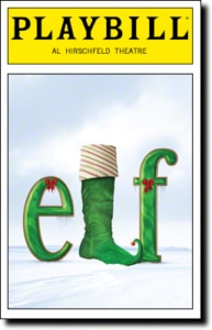 The musical poster for Elf