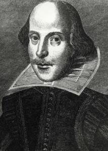 A sketch of William Shakespeare