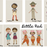 Costume renderings for Little Red