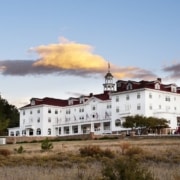 The exterior of The Stanley Hotel