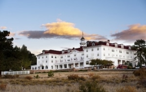 The exterior of The Stanley Hotel