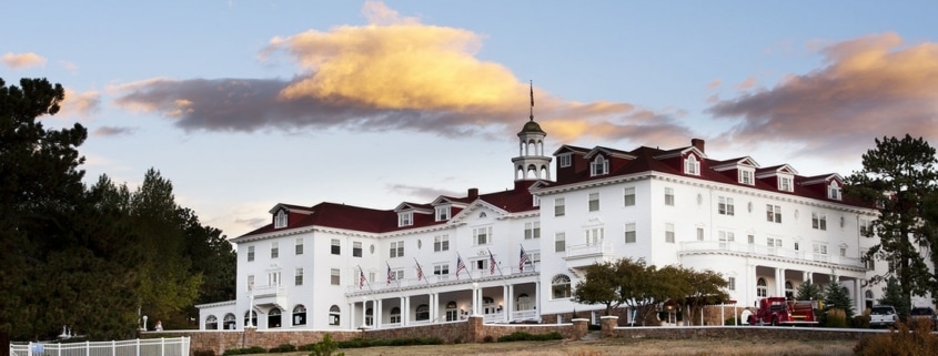 The exterior of The Stanley Hotel