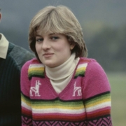 A photograph of a young Diana Spencer