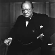 Portrait of Winston Churchill