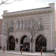 The exterior of the Town Hall Arts Center