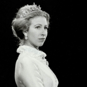 Black and white photograph of Anne, Princess Royal