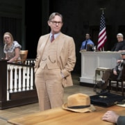 Atticus Finch speaks in the courtroom in To Kill a Mockingbird