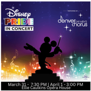 Promotional poster for Disney PRIDE in Concert