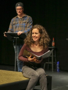 Gareth Saxe and Kirsten Potter in the Hotter Than Egypt staged reading