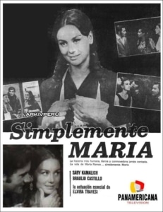 Poster for the telenovela Simplemente Maria