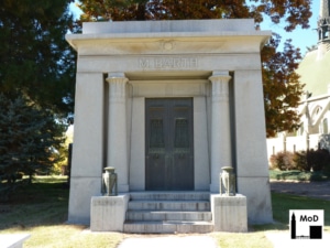 Exterior of the Barth Mausoleum in Denver