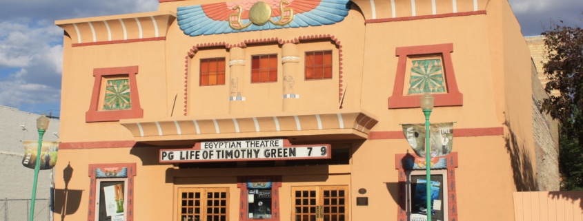 Exterior of the Egyptian Theatre in Delta, Colorado