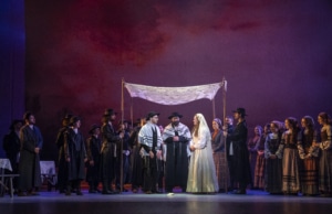 The wedding of Motel and Tzeitzel in Fiddler on the Roof