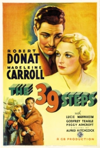 Film poster for The 39 Steps