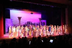 The cast of Castle View High School's Joseph and the Amazing Technicolor Dreamcoat