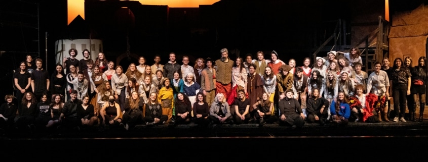 The cast and crew of Cherry Creek High School's Man of La Mancha