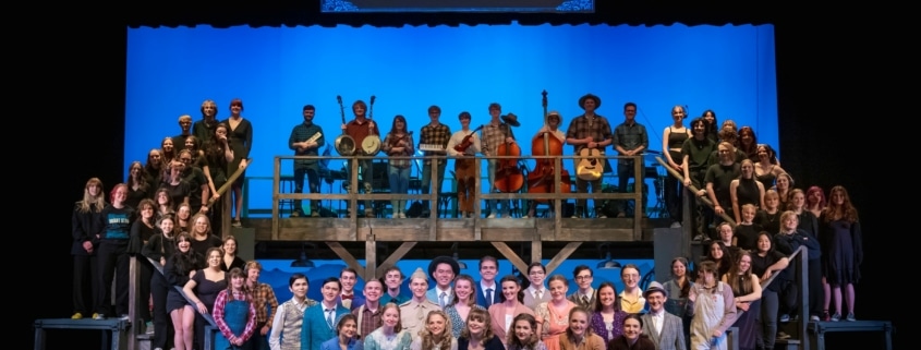 The cast of Fossil Ridge High School's Bright Star