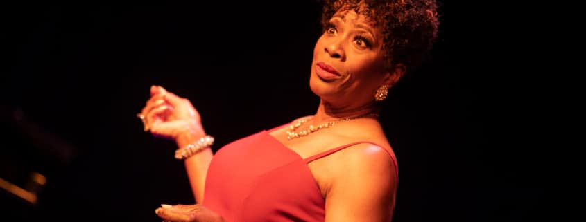 Sheryl McCallum poses onstage in Miss Rhythm - The Legend of Ruth Brown