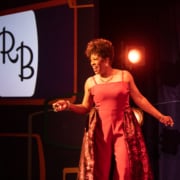 Sheryl McCallum poses onstage as she sings in Miss Rhythm - The Legend of Ruth Brown