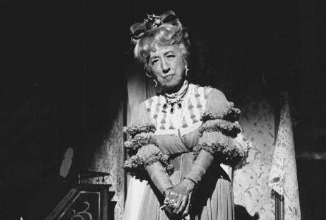 Actress Margaret Hamilton poses in costume for 1974's A Little Night Music tour